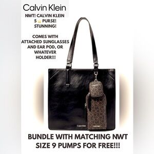 NWT! CALVIN KLEIN BAG! COMES W/ MATCHING 🕶️ CASE & EARBUD CASE!!! 5 ⭐️ REVIEWS!